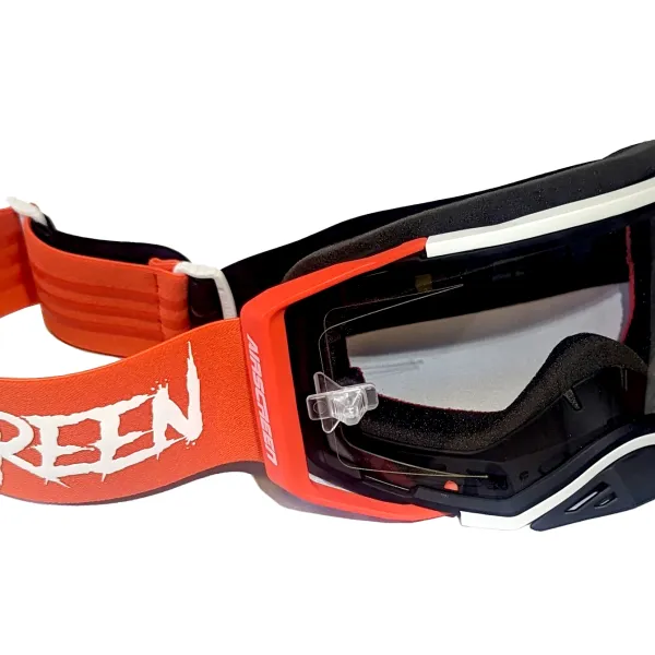 AirScreen AERO EX 06 Goggles with Opening Lens Orange-Red-White-Black